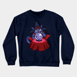 Witchy Kitty Crystal Ball Crewneck Sweatshirt